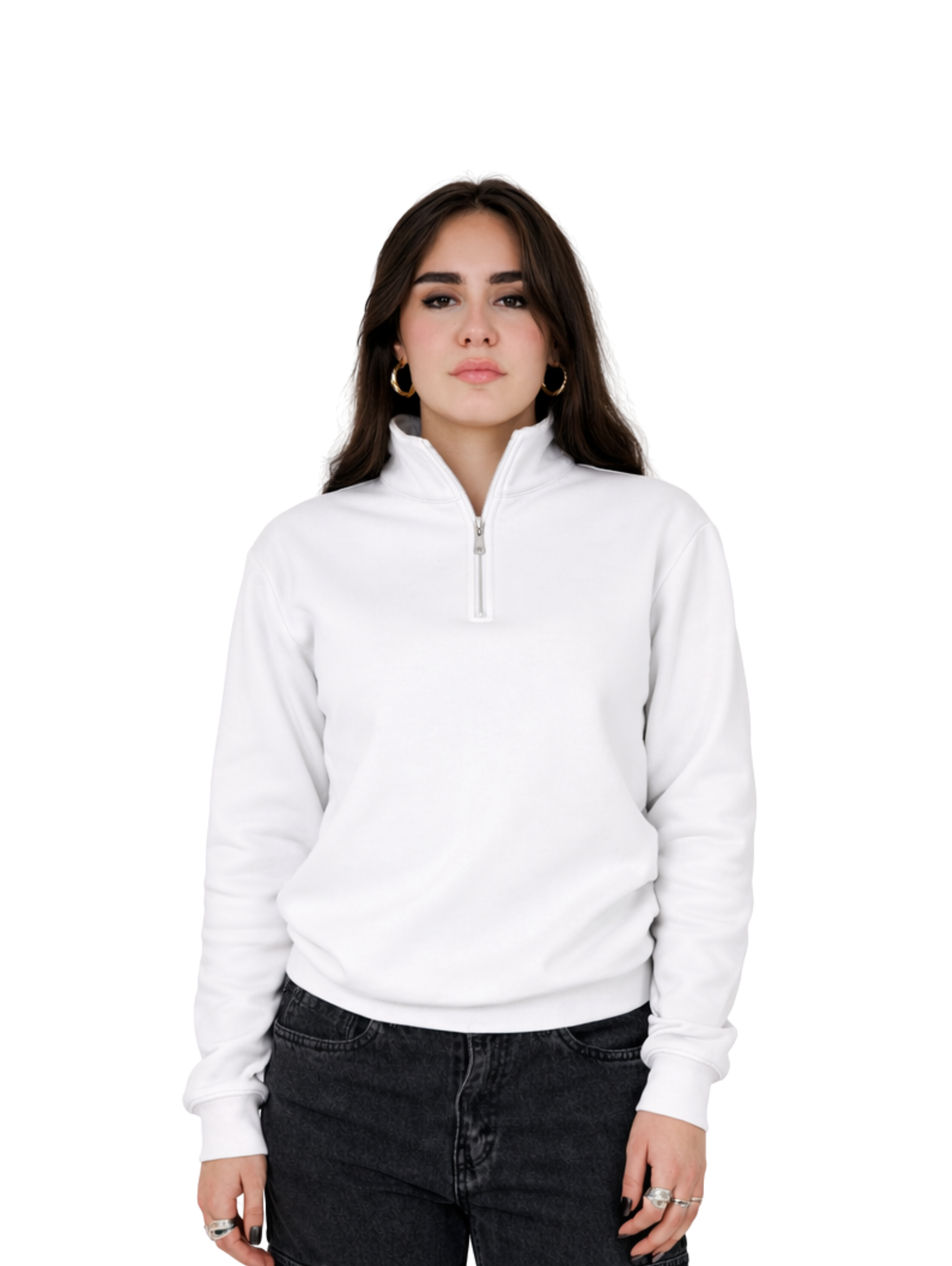 Mazics "WHITE" Quarter-Zipper.