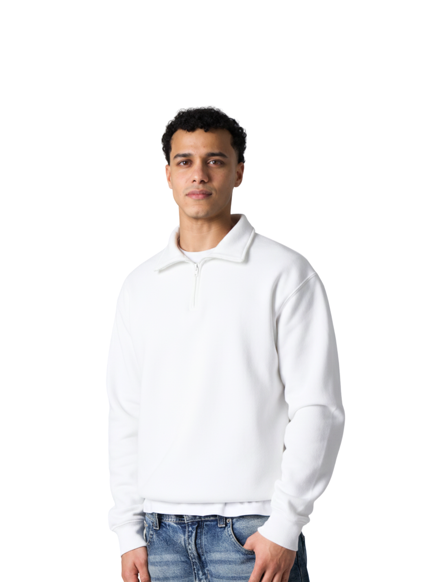 Mazics "WHITE" Quarter-Zipper.