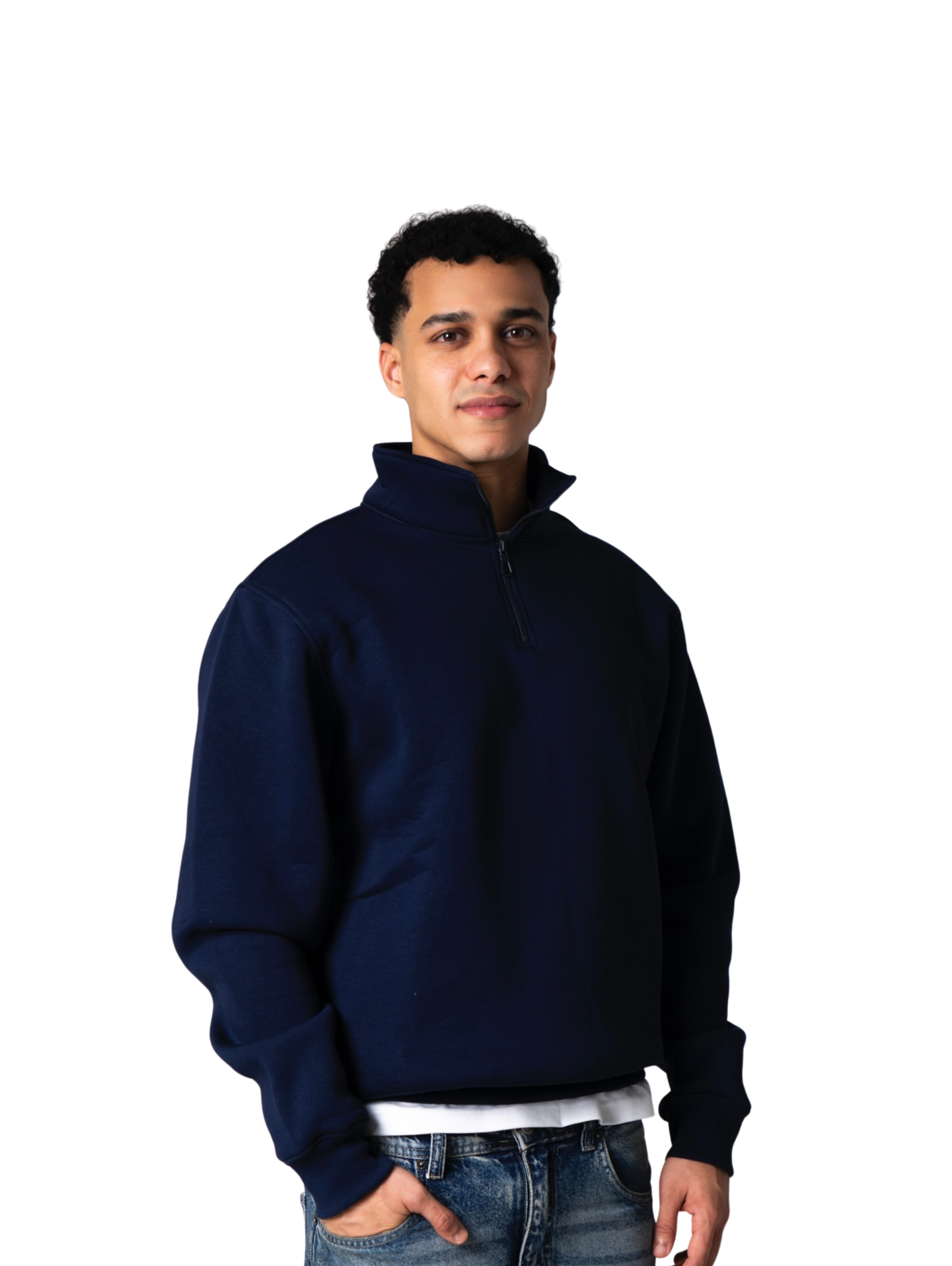Mazics "NAVY" Quarter-Zipper.