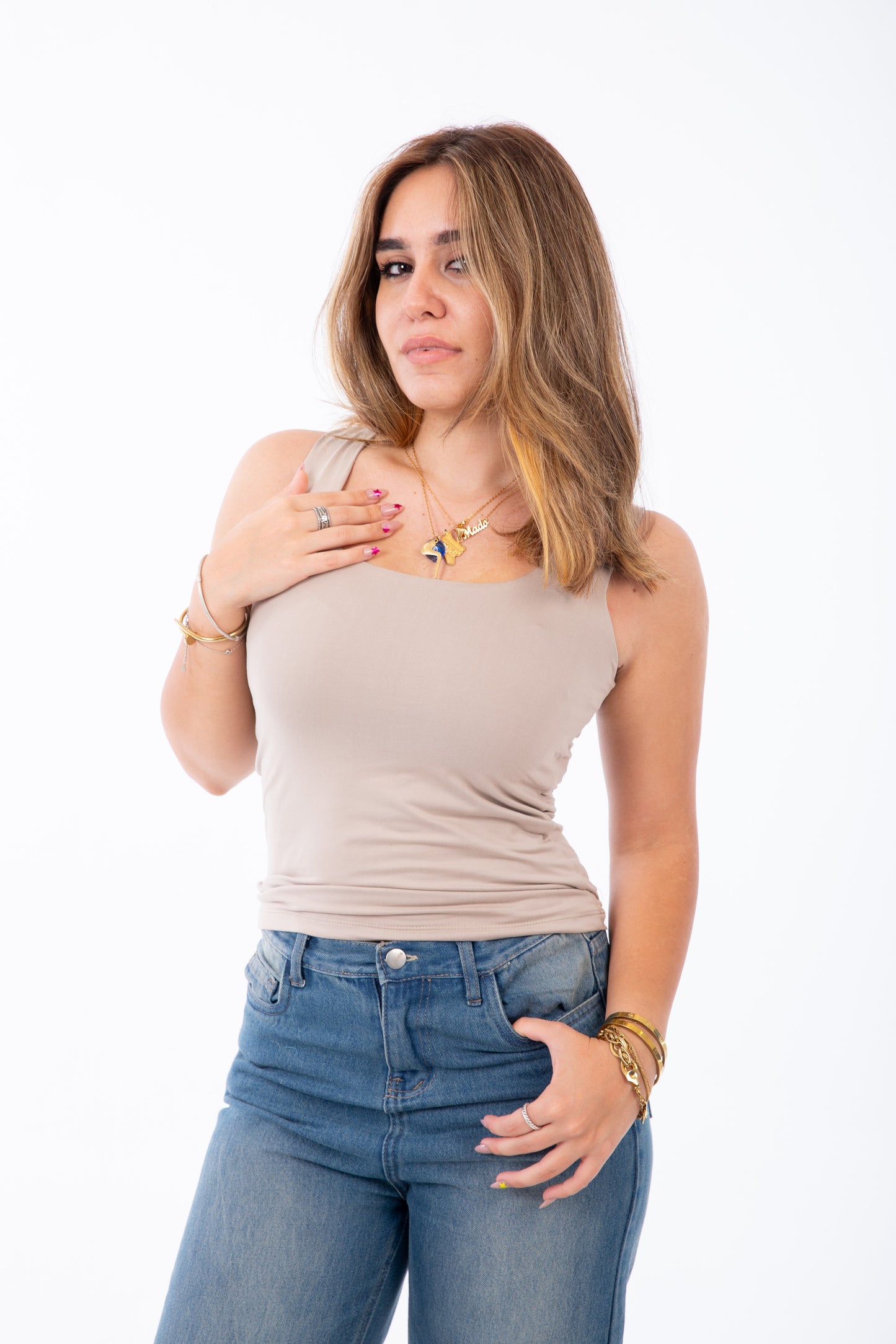 Double Layered Basic Top