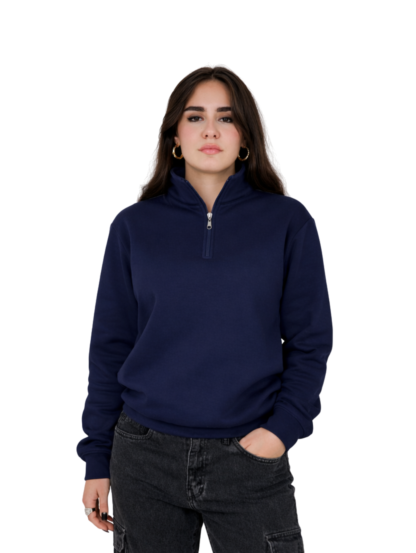 Mazics "NAVY" Quarter-Zipper.