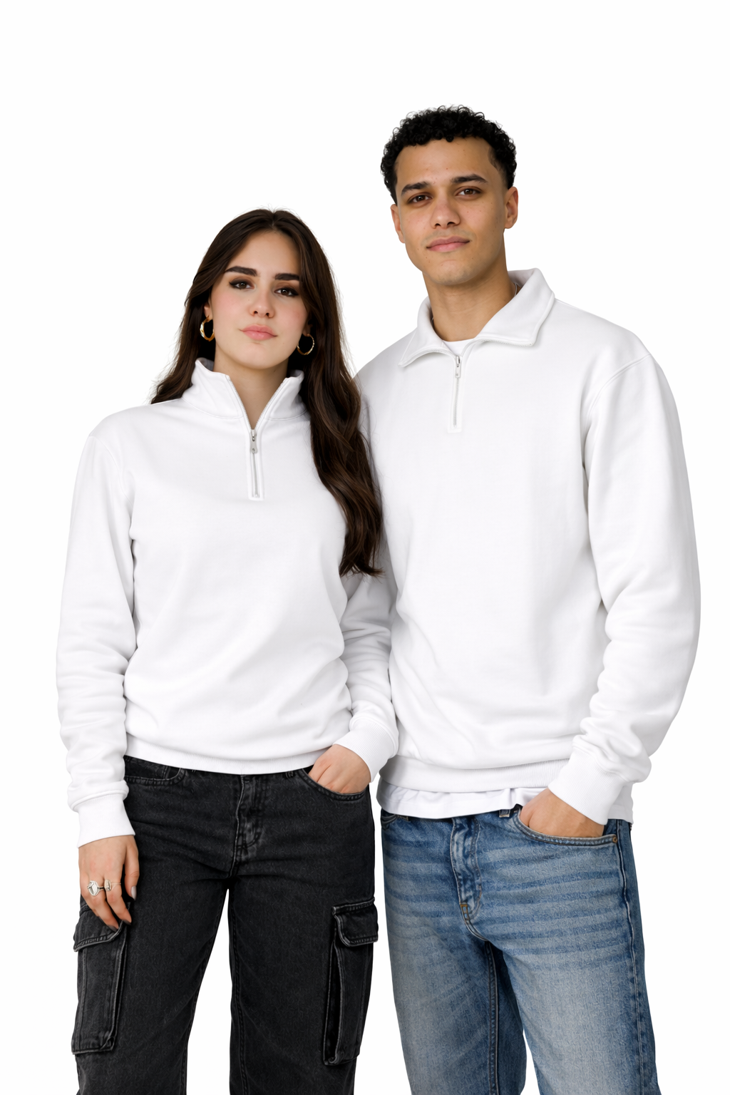 Mazics "WHITE" Quarter-Zipper.
