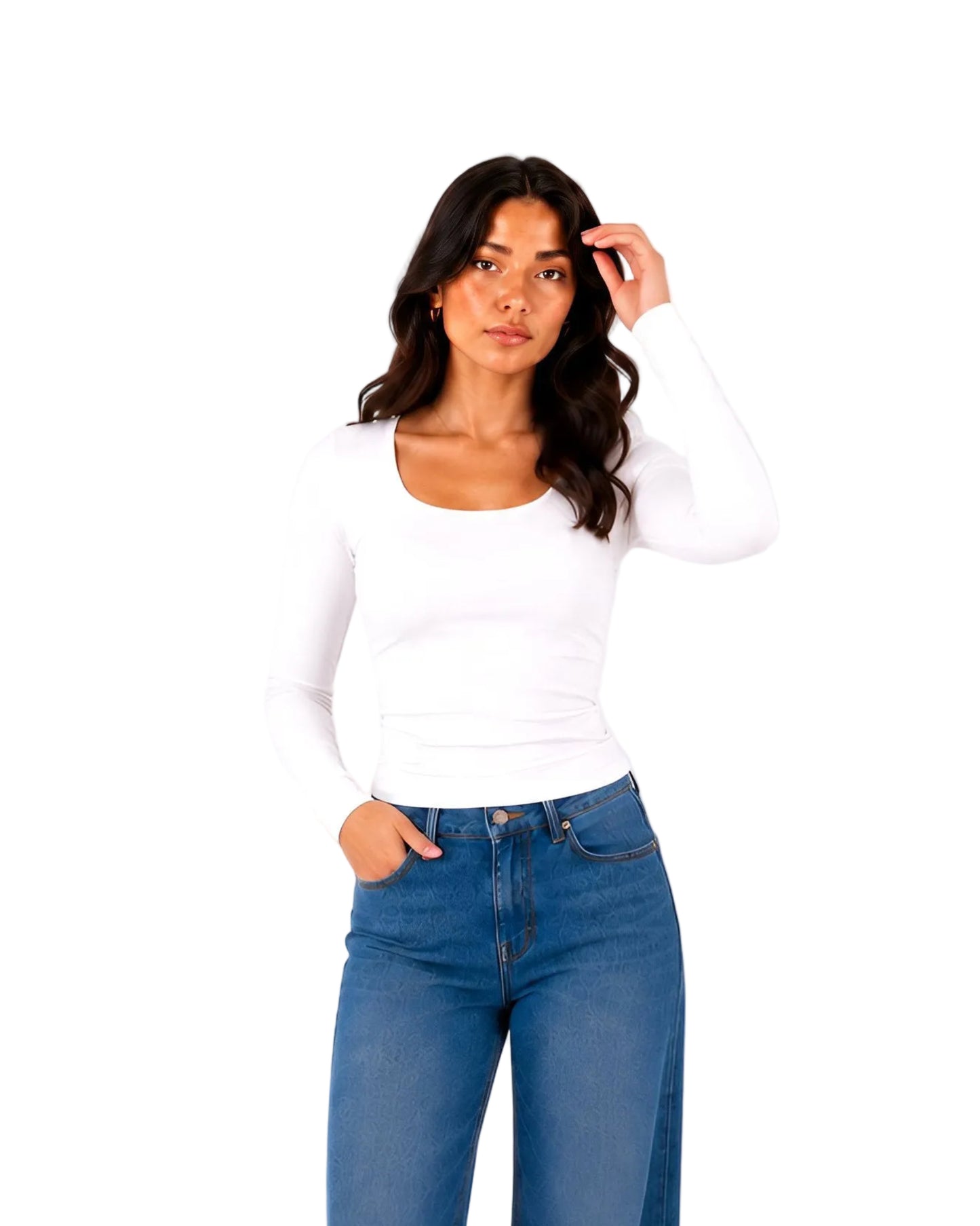 Mazics "SQ. NECK" TOP.
