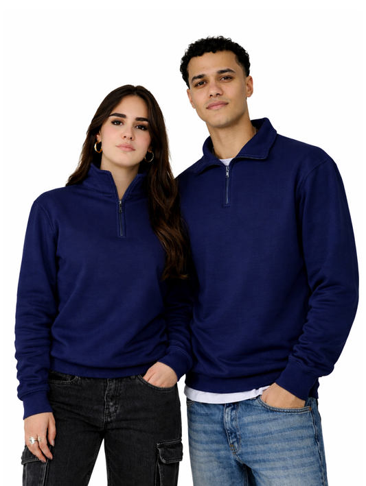 Mazics "NAVY" Quarter-Zipper.